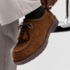 Heritage Suede Tassel Derby in Brown