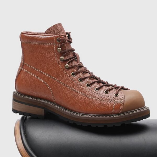 Premium Brown Leather Atlas Boots