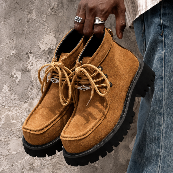 Terrain Moc Boots In Three Colors 
 Suede Moc-Toe Boots